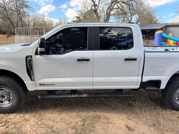 Heavy duty truck with window tint at Shade-EZ, serving drivers across the Brazos Valley from Bryan, TX