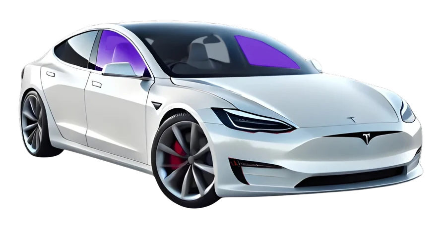 Car with driver and front passenger door windows highlighted for front two carbon window tint in Bryan, TX